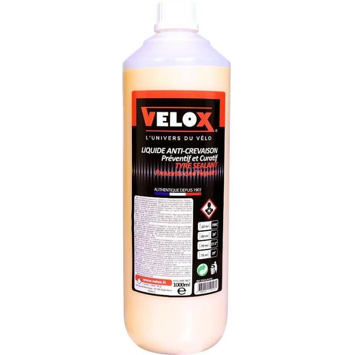 Liquide anti-crevaison VELOX PREVENTIF FAST SEALANT 1 L pour pneus