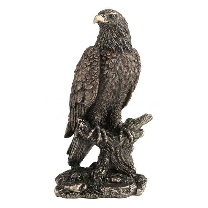Statue d'aigle grand aigle debout par Geharo 32x13x18 c