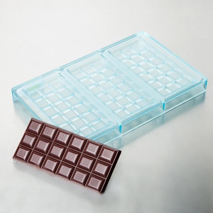 Moule à chocolats 12 Mini-tablettes - 6,2 x 3,2 cm