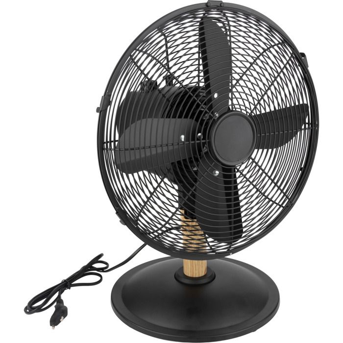 Ventilateur de table noir Woody Ø30cm - Voltman - Voltman