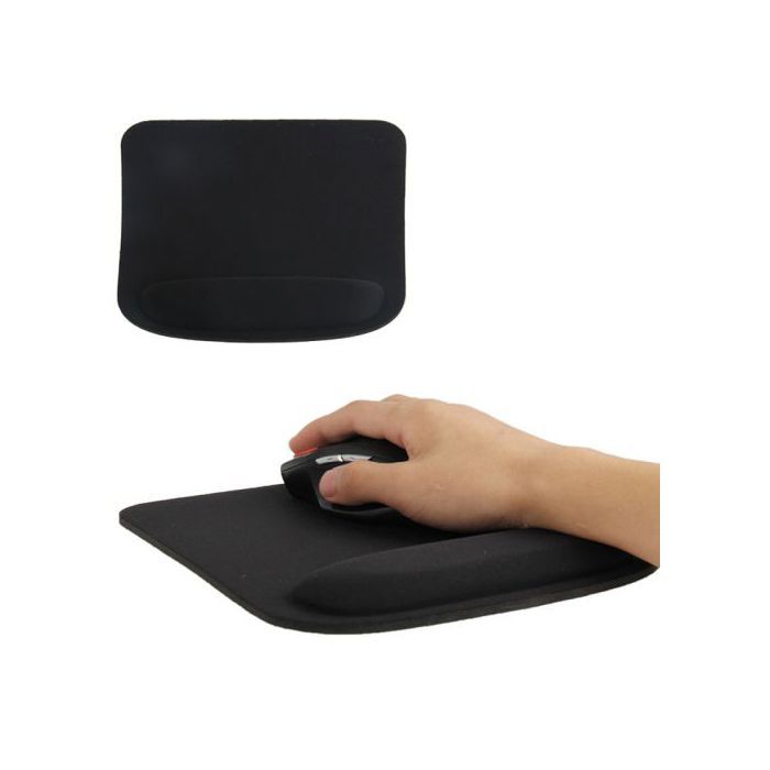 Tapis De Souris Ergonomique Repose Poignet Ultra Fin Confort Optimal Noir YONIS