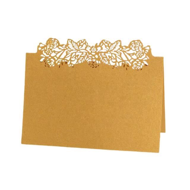 Lot de 70 cartons de table vierges à remplir avec cadre en