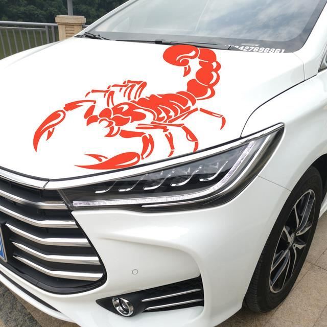 Gris Logo Scorpion autocollant sticker adhésif logo 2 Taille:17 cm couleur 