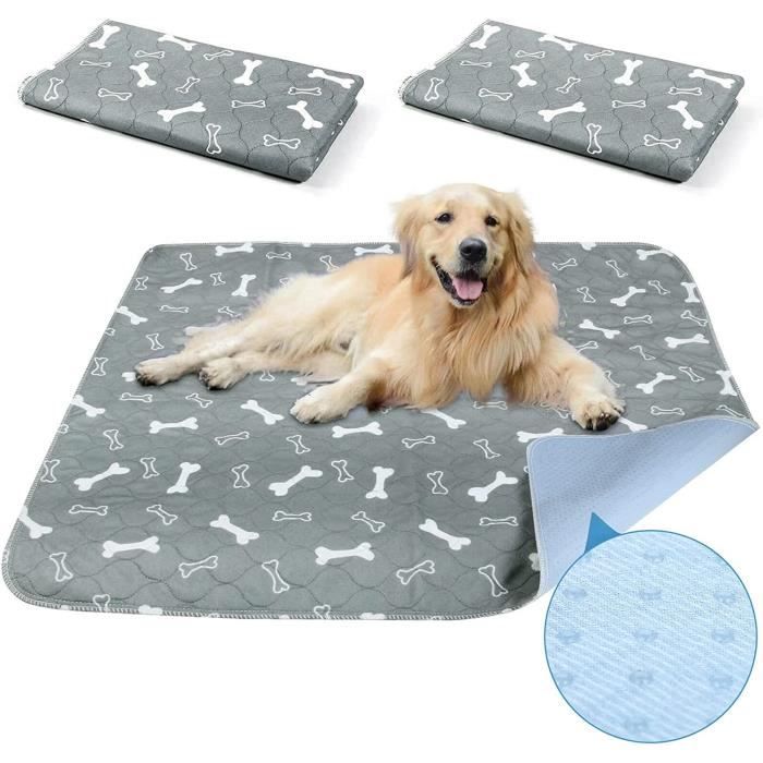 Comparer les prix de Lot de 2 tapis lavables pour chien, tapis réutilisables antidérapants super absorbants pour chien (16 x 24 pouces)