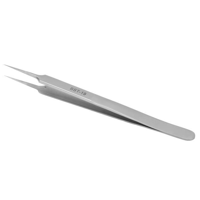Stedi Pincettes De Précision – 2 Pièces (droite Et Courbe) – Acier Inoxydable, Anti-empreintes – Pour Gundam, Maquettes, Résine