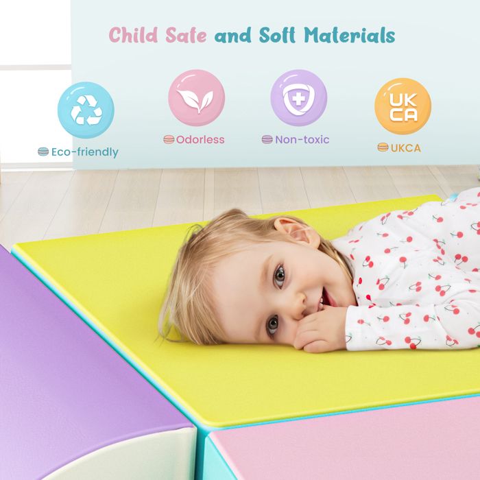 Parcours Motricité Bébé 6 Pièces: Module Motricité Enfant Cuir