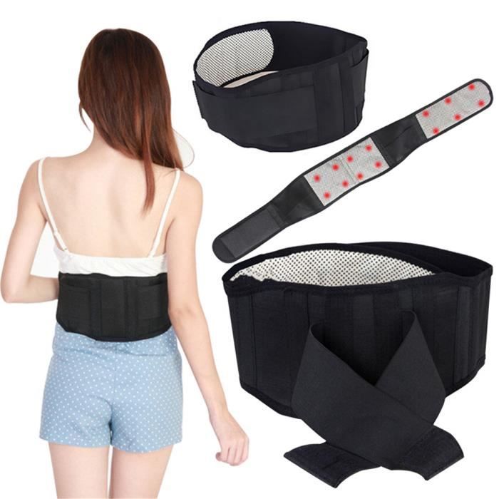 Taille L Ceinture de soutien magnetique du dos avec 20 aimants ceinture lombaire inferieure masseur pour l Cdiscount Sport