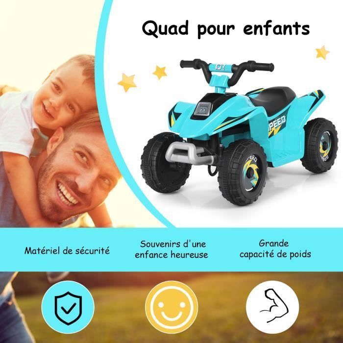 DREAMADE Quad Buggy Electrique Voiture Enfants 12V avec Phares LED, Siège Large, Lecteur MP3/USB DREAMADE Quad Buggy Electrique Voiture Enfants 12V avec Phares LED, Siège Large, Lecteur MP3/USB