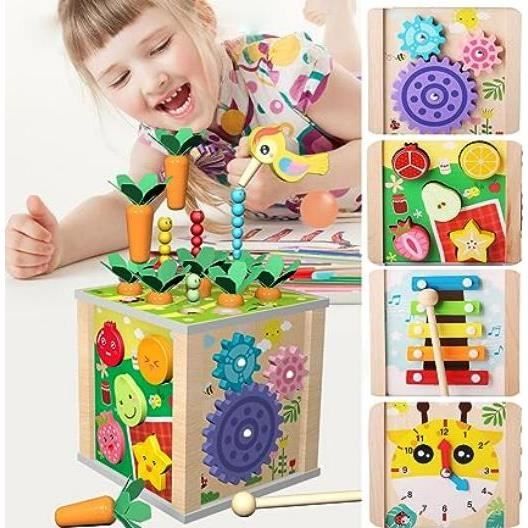 6 en 1 Ensemble de Jouet Éducatif Bébé Enfant 1 ans Perle Labyrinthe en  Bois Maison Multi Jeu - Cdiscount Jeux - Jouets