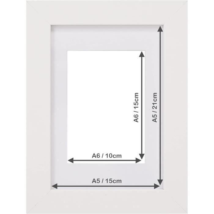 Rahmengalerie24 cadre photo 61x91,5 cm (POSTERFORMAT) cadre bois noir verre  acrylique sans passe-partout cadre portrait cadre photo - Cdiscount Maison