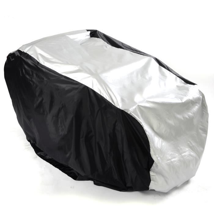 Housse De Protection Imperméable Pour Casque De Vélo - Bandes Réfléchissantes, Tissu Oxford, Élastique Réglable - Lot De 1 - 10