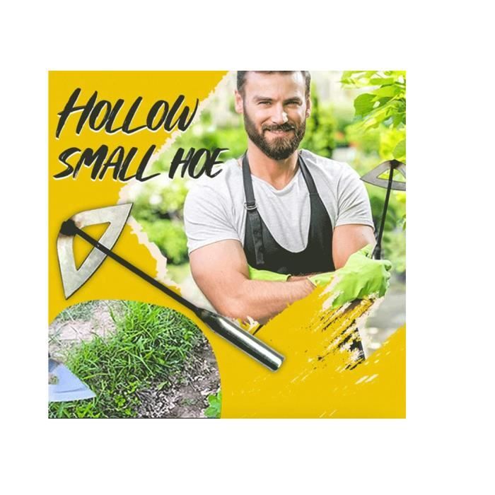 Houe De Jardin Creuse Stylebest - Manche Long, Acier Trempé, Pour Désherber Et Ameublir Le Sol Facilement - 9