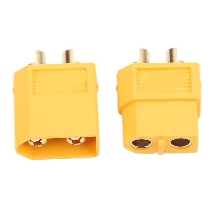 2x Adaptateur XT60 Mâle Vers TRX Femelle – Câble 14AWG 8cm Pour Chargeur LiPo, Drone Et Voiture RC