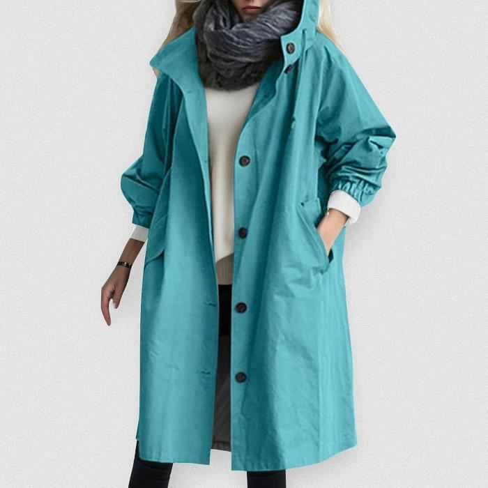 BLOUSON PERFECTO BOMBER Manteau Impermeable Femme Long Longs Poncho Pluie Cape Pluie Anti Pluie Coupe Vent Respirant Blue Blue Cdiscount Pret a Porter
