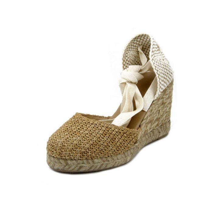Espadrilles compensées outlet femme beige