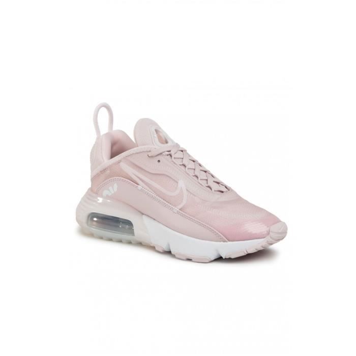 Baskets Air max 2090 Nike Femme Rose Lacets Plat Rose