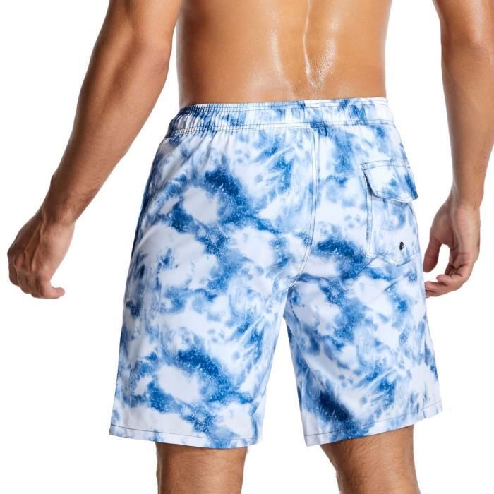 Short De Bain Homme 2 En 1 Avec Doublure Compression - Maillot De Bain Hydrofuge, Séchage Rapide, 2 Poches - 1