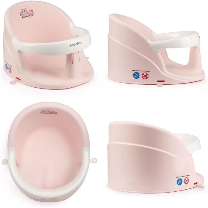 BABYLON Siège De Bain Bébé Nemo Anatomique Avec Ventouses - Dès 6 Mois Bleu