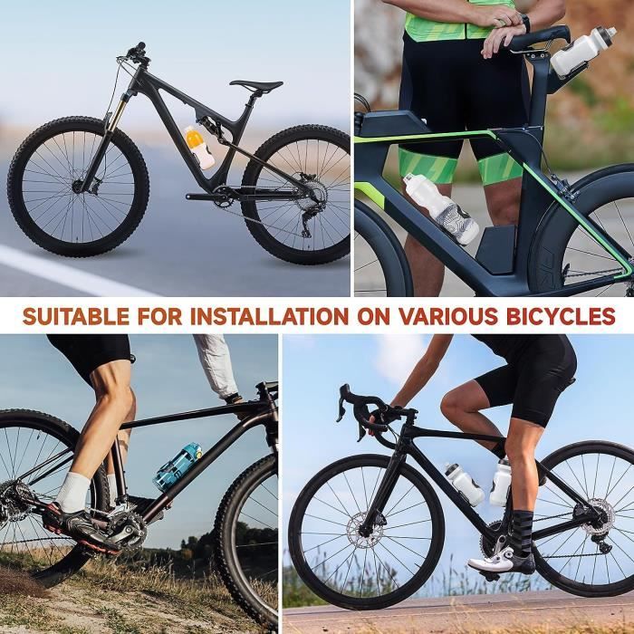 Porte Bidon Lateral Carbone Porte Gourde Bidon Bouteille Velo Vtt Route Noir Mat Convient Aux Bouteilles Deau De Diametre 7 H219 Cdiscount Sport
