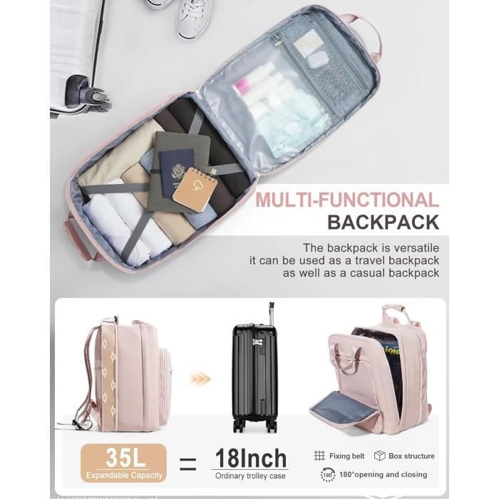 Bagage Cabine 45x36x20 Cm Pour Easyjet - Valise Cabine Hayayu - Sac Voyage Avion