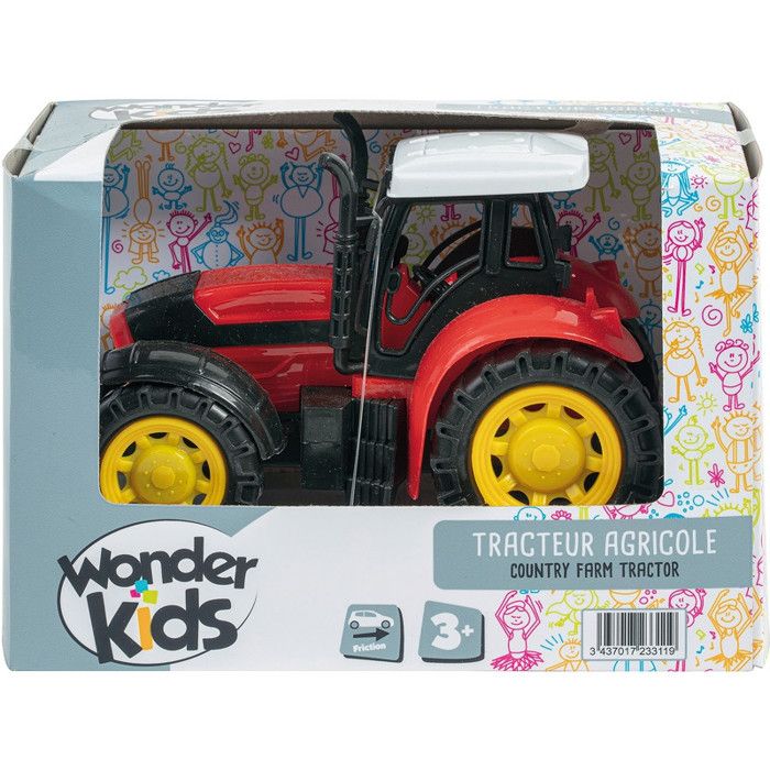 Wonder Wheels Tracteur Avec Remorque Amovible – 31 Cm – Jouet Robuste Pour Intérieur Et Extérieur – Dès 1 An – Sans Piles
