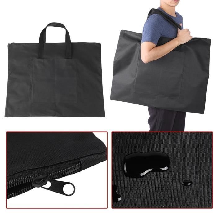 Sac à Bandoulière Imperméable Pour Planche à Dessin 8K - Transport Artiste, Étudiant - 52,5x38,5x7 Cm - Nylon