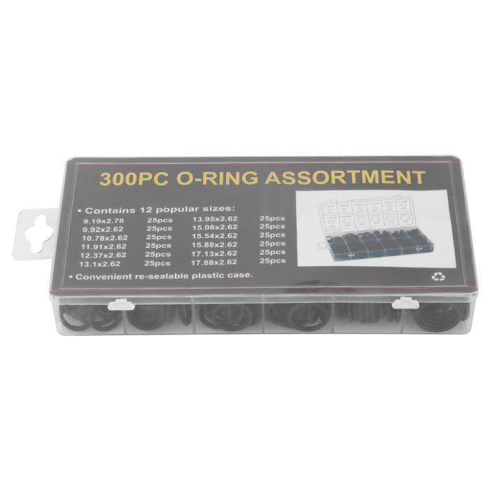 100 Pièces 1.9mm épaisseur NBR Joint Torique Diamètre Extérieur 5-20mm Caoutchouc Nitrile Joints Toriques Joints D'étanchéité, 13x9.2x1.9mm