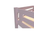 Lit Mezzanine Alpage bois + escalier cube hauteur réglable - ABC MEUBLES - 120X200 - Violet pastel - Bois massif-3