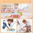 Jouet table activité musicale pour bébé jeux d’éveil et apprentissage avec animaux pour enfant cadeau éducatif pour bébé-3