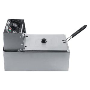 Friteuse électrique - VBESTLIFE - Double cylindre - Acier inoxydable