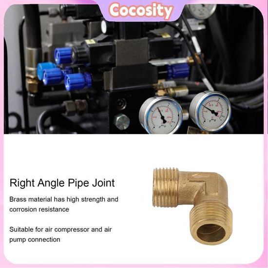 Raccord Trois Voies En Cuivre – Filetage 14x1.5, Pour Compresseur D'air Sans Huile, Régulation De Pression