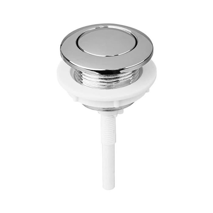 Bouton double poussoir chromé - Wirquin Pro