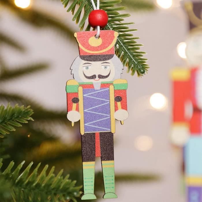 1 Pièce Ornement Suspendu En Bois En Forme D'étoile Avec Un Design De Cerf En Peluche Pour La
