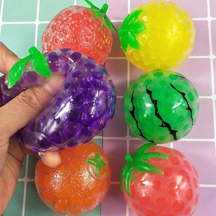 Boule de fruits amusants et doux, 9 pièces, Anti-Stress, jouet pour enfants  et adultes, Anti-Stress, antistress, antistress, décompression sensorielle  - AliExpress