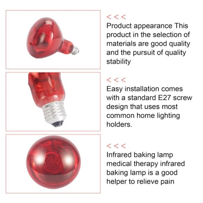 Lampe Chauffante Céramique 100w - Ampoule / Chauffage Pour Reptiles (lézards, Serpents), Amphibiens Et Invertébrés