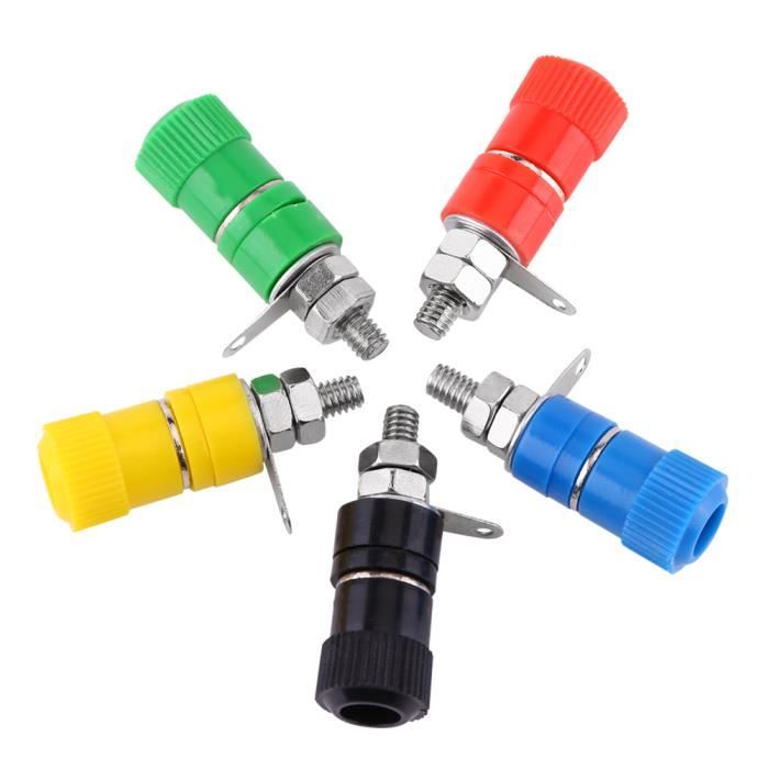 Lot De Borniers Chassis Banane 4mm à Souder - Multicolore - Pour Montage électronique