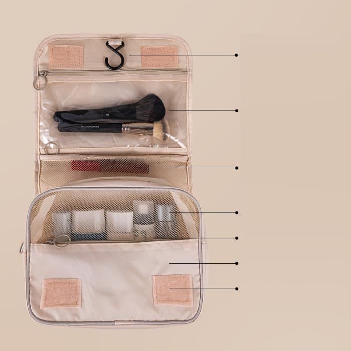 Trousse De Toilette Femme Voyage, Cosmétique Sac À Grande Capacité Avec
