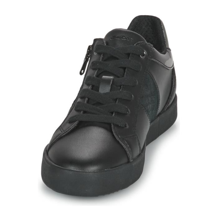 Baskets femme - GEOX - Blomiee - Cuir - Fermeture à Lacets/Zip - Confort  exceptionnel Black - Cdiscount Chaussures