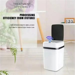 Poubelle De Cuisine,White-lid--Poubelle Murale Avec Couvercle Pour Porte'armoire, Poubelle