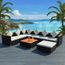 Set De Mobilier De Jardin Salon De Jarin Contemporain 22 Pcs