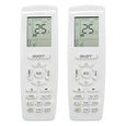 2X Télécommande de Climatiseur YAP1F pour Télécommande de Remplacement de Fonction de Chauffage et de Refroidissement à YAP1F