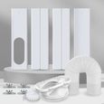 Kit d'évent pour fenêtre de climatiseur portable cainda, diamètre tuyau 13/15 cm, longueur réglable 43-140 cm, joint universel