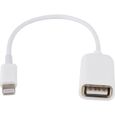 USB Femelle Adaptateur Câble De Charge Sync Données OTG pour iPhone -ABI-0
