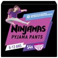 Couche jetables-Couches d'apprentissage Ninjamas Fille, 54 Sous-Vêtement De Nuit, 8-12 Ans. Paquet 1 Mois-0