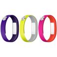 Bracelets connectés SONY Smartband - Pack de 3 bracelets Violet / Jaune / Fushia - Taille large-0