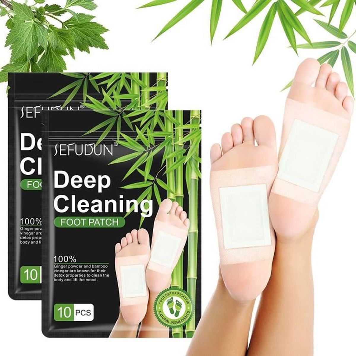 Patch Detox Pieds,Détox pour les Pieds,Detox Foot Patches, Patch de pied 100 naturel pur, aider
