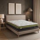 SAMPUR Matelas Biconfort 180x200 | Indépendance Couchage : 2 Types de Conforts | Épaisseur 32 cm | Mémoire de Forme et Ressorts Ensachés