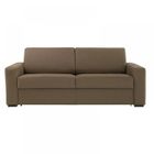 ITALIAN SPIRIT Canapé DREAMER convertible EXPRESS 140cm, polyuréthane taupe. matelas 16 cm taupe Cuir Inside75