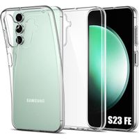 Coque Transparente pour Samsung Galaxy S23 FE - Silicone Haute Résistance Antichoc (pas pour S23)