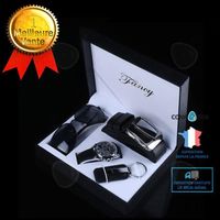 CONFO® Coffret cadeau d'affaires pour les principaux aînés lunettes de petit ami porte-clés montre pour hommes ceinture cadeau de va